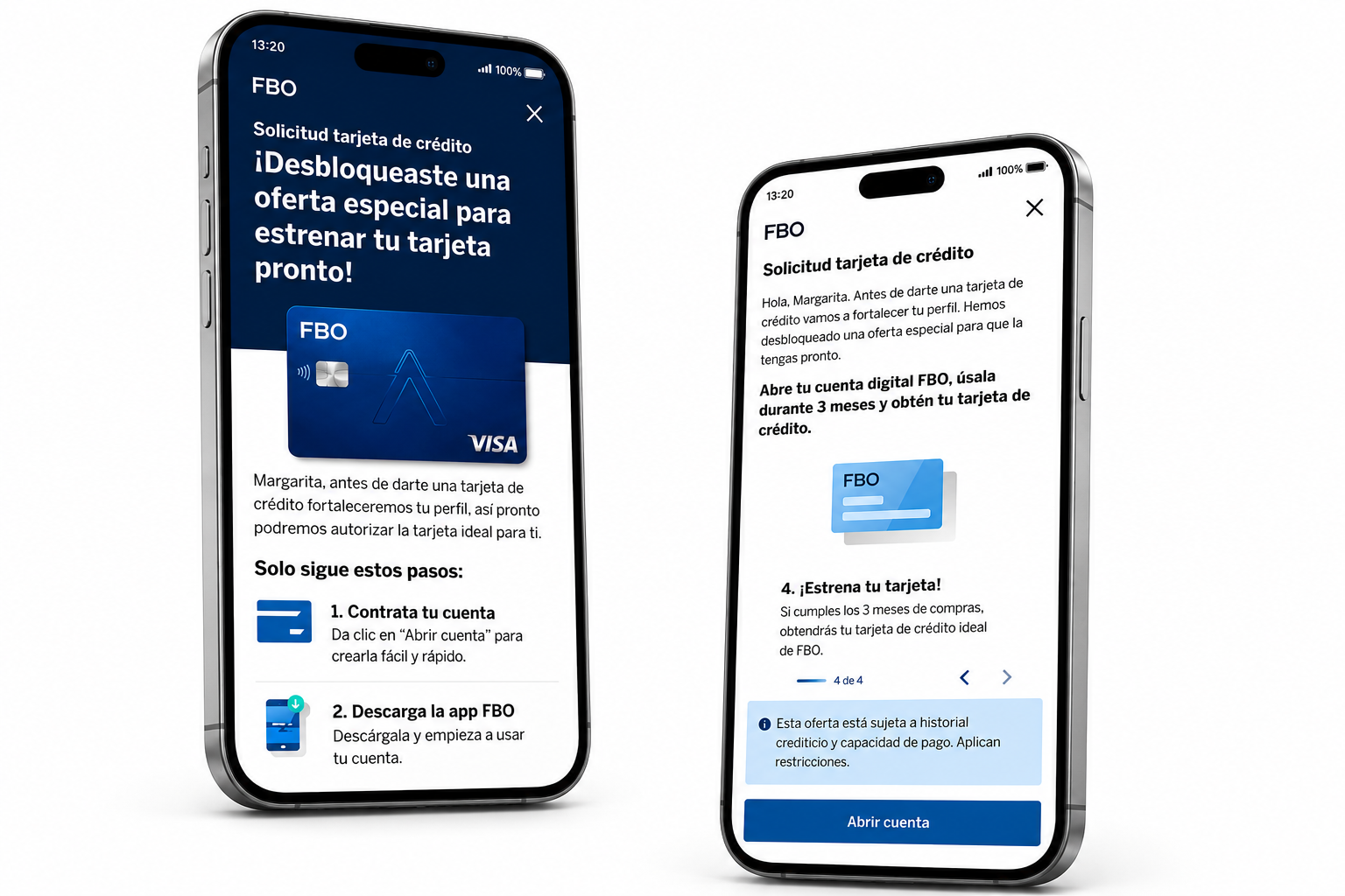 Pantalla de rechazo — Fall Back Option